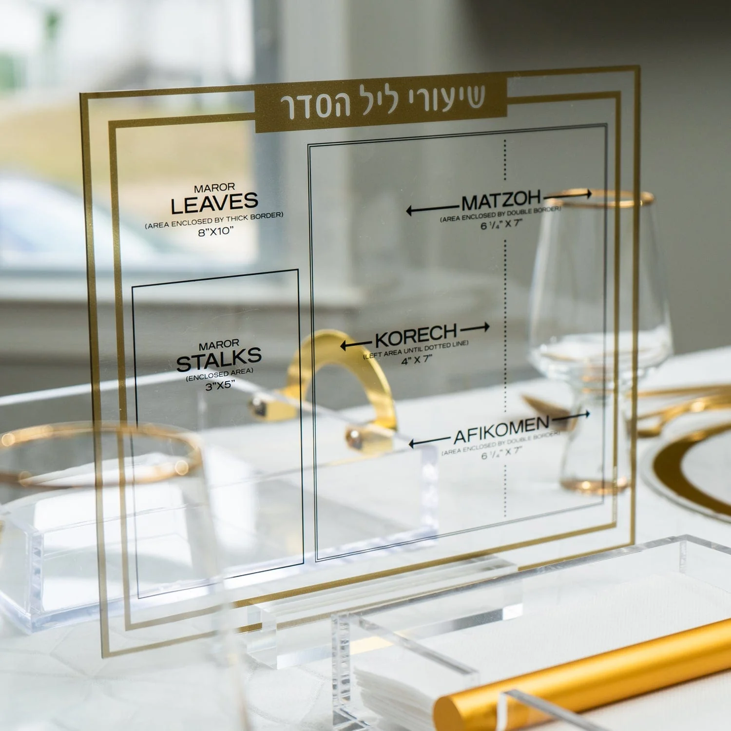 Pielāgota Lucite Pesach Shiurim karte